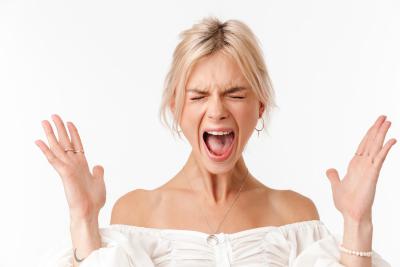 stressed woman